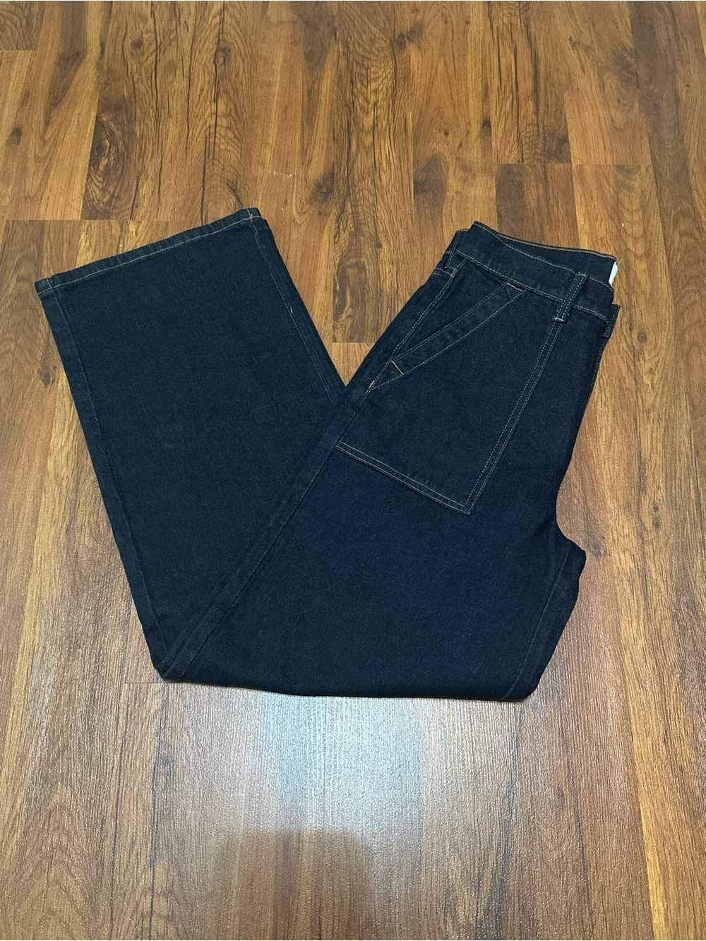 Time and Tru Dark Blue Wide Leg Utility Trousers - Picture 8 of 13